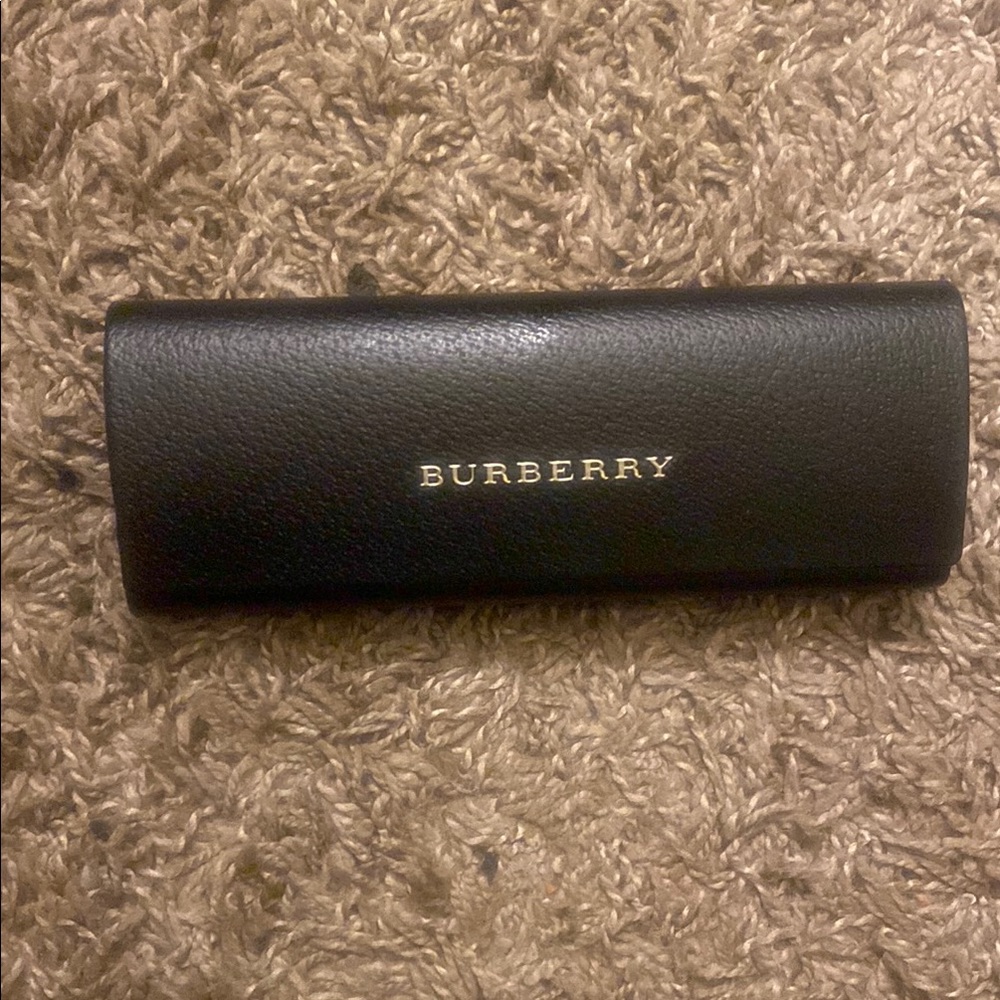 Burberry Black Leather Sunglasses Case